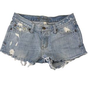 ABERCROMBIE & Fitch Blue Jean Cutoffs 2 Distressed